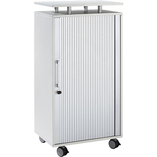Schäfer Shop Select Hochcontainer, mit Rollen, abschließbar, B 600 x T 420 x H 1178 mm, lichtgrau
