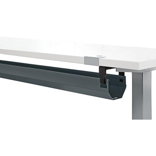 Schäfer Shop Select Kabelkanal, abklappbar, teleskopierbar im Bereich von 1024-1624 mm, Metall, anthrazit