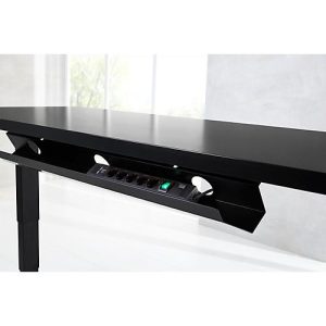 Schäfer Shop Select Kabelkanal, Metall, f. elektrisch höhenverstellbaren Schreibtisch Elements, abklappbar, schwarz Schäfer Shop Select Kabelkanal, Metall, f. elektrisch höhenverstellbaren Schreibtisch Elements, abklappbar, schwarz