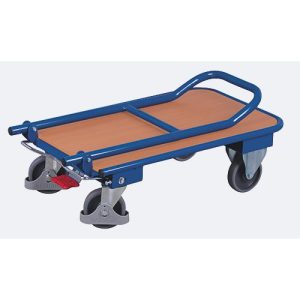 Schäfer Shop Select Klappbügelwagen, leicht, Stahl/MDF-Platte, Enzianblau/Buche-Dekor, L 720 x B 450 mm, klappbarer mit Querstrebe, TPE-Rollen mit EasySTOP, bis 150 kg Schäfer Shop Select Klappbügelwagen, leicht, Stahl/MDF-Platte, Enzianblau/Buche-Dekor, L 720 x B 450 mm, klappbarer mit Querstrebe, TPE-Rollen mit EasySTOP, bis 150 kg