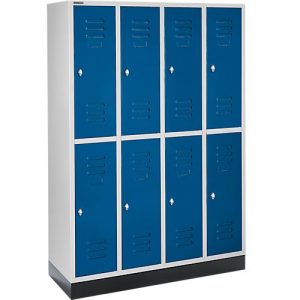 Schäfer Shop Select Kleiderspind, 4 x2 Abteile., m. Sockel, Drehriegelverschluss, Tür enzianblau Schäfer Shop Select Kleiderspind, 4 x2 Abteile., m. Sockel, Drehriegelverschluss, Tür enzianblau