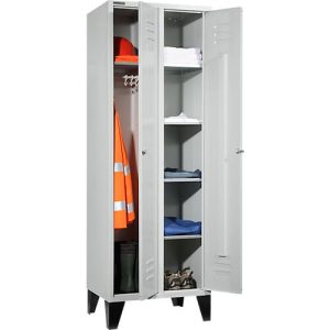 Schäfer Shop Select Kleiderspind, mit 2 Abteilen, mit Füßen, Drehriegelverschluss, lichtgrau/lichtgrau Schäfer Shop Select Kleiderspind, mit 2 Abteilen, mit Füßen, Drehriegelverschluss, lichtgrau/lichtgrau