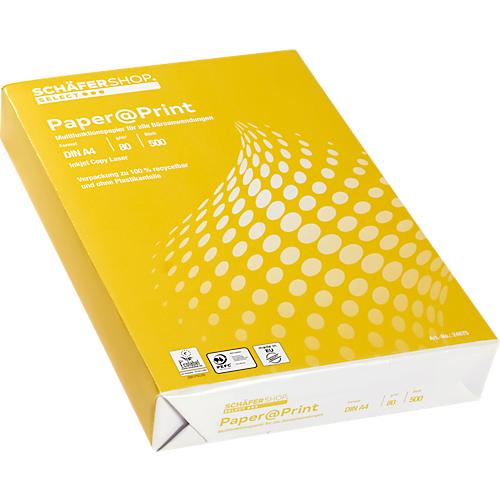 Schäfer Shop Select Kopierpapier Paper@Print, DIN A4, 80 g/m², weiß, 1 Paket = 500 Blatt