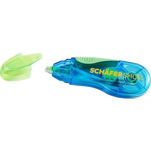 Schäfer Shop Select Korrekturroller Grip, blau/grün, mit Band L 5 m x B 5 mm Schäfer Shop Select Korrekturroller Grip, blau/grün, mit Band L 5 m x B 5 mm