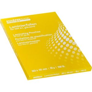 Schäfer Shop Select Laminierfolien, 216 x 303 mm für DIN A4, 80 mic, 100 Stück Schäfer Shop Select Laminierfolien, 216 x 303 mm für DIN A4, 80 mic, 100 Stück