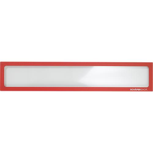 Schäfer Shop Select Magnetrahmen, für Überschriften im A4 Querformat/A3 Hochformat, UV-beständige PET-Folie, rot, 4 Stück