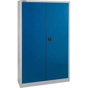 Schäfer Shop Select Materialschrank MS 2512, mit Schubladen/Tresorfach, H 1935 mm, weißaluminium RAL 9006/enzianblau Schäfer Shop Select Materialschrank MS 2512, mit Schubladen/Tresorfach, H 1935 mm, weißaluminium RAL 9006/enzianblau