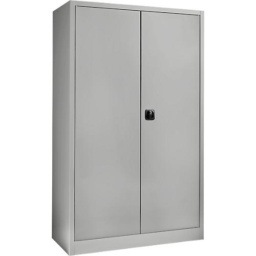 Schäfer Shop Select Materialschrank MS 2512, mit Schubladen/Tresorfach, H 1935 mm, weißaluminium RAL 9006