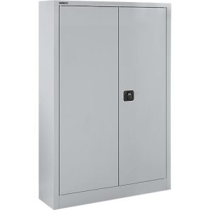 Schäfer Shop Select Materialschrank MSI 16409, B 950 x T 400 x H 1535 mm, 3 Böden, Stahl, weißaluminium RAL 9006 Schäfer Shop Select Materialschrank MSI 16409, B 950 x T 400 x H 1535 mm, 3 Böden, Stahl, weißaluminium RAL 9006
