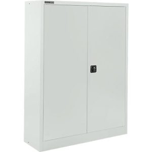 Schäfer Shop Select Materialschrank MSI 16412, B 1200 x T 400 x H 1535 mm, 3 Böden, Stahl, lichtgrau RAL 7035 Schäfer Shop Select Materialschrank MSI 16412, B 1200 x T 400 x H 1535 mm, 3 Böden, Stahl, lichtgrau RAL 7035