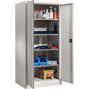 Schäfer Shop Select Materialschrank MSI 2509 S, verstärkte Ausführung, bis 100 kg/Fachboden, B 950 x T 500 x H 1935 mm, lichtgrau/lichtgrau Schäfer Shop Select Materialschrank MSI 2509 S, verstärkte Ausführung, bis 100 kg/Fachboden, B 950 x T 500 x H 1935 mm, lichtgrau/lichtgrau