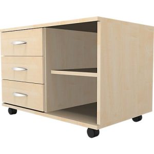 Schäfer Shop Select Mobiles Sideboard, Regal + 3 Schübe + Utensilienschub, B 800, anstellbar links, Ahorn Schäfer Shop Select Mobiles Sideboard, Regal + 3 Schübe + Utensilienschub, B 800, anstellbar links, Ahorn