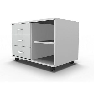Schäfer Shop Select Mobiles Sideboard, Regal + 3 Schübe + Utensilienschub, B 800, anstellbar links, lichtgrau Schäfer Shop Select Mobiles Sideboard, Regal + 3 Schübe + Utensilienschub, B 800, anstellbar links, lichtgrau