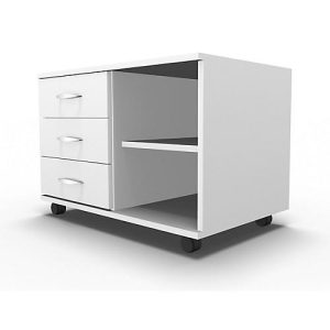 Schäfer Shop Select Mobiles Sideboard, Regal + 3 Schübe + Utensilienschub, B 800, anstellbar links, weiß Schäfer Shop Select Mobiles Sideboard, Regal + 3 Schübe + Utensilienschub, B 800, anstellbar links, weiß