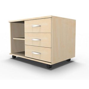 Schäfer Shop Select Mobiles Sideboard, Regal + 3 Schübe + Utensilienschub, B 800, anstellbar rechts, Ahorn Schäfer Shop Select Mobiles Sideboard, Regal + 3 Schübe + Utensilienschub, B 800, anstellbar rechts, Ahorn
