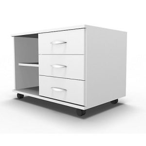 Schäfer Shop Select Mobiles Sideboard, Regal + 3 Schübe + Utensilienschub, B 800, anstellbar rechts, weiß Schäfer Shop Select Mobiles Sideboard, Regal + 3 Schübe + Utensilienschub, B 800, anstellbar rechts, weiß