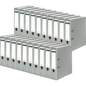 Schäfer Shop Select Ordner, DIN A4, Rückenbreite 80 mm, 20 Stück, grau Schäfer Shop Select Ordner, DIN A4, Rückenbreite 80 mm, 20 Stück, grau