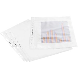 Schäfer Shop Select Prospekthüllen Exclusiv, DIN A4, oben und Lochseite offen, Stärke 0,08mm, 100 Stück Schäfer Shop Select Prospekthüllen Exclusiv, DIN A4, oben und Lochseite offen, Stärke 0,08mm, 100 Stück
