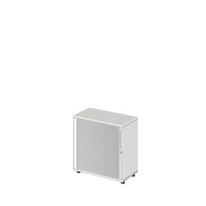 Schäfer Shop Select Querrollladenschrank Start Off, 2 OH, abschließbar, B 800 x T 420 x H 788 mm, Holz, lichtgrau Schäfer Shop Select Querrollladenschrank Start Off, 2 OH, abschließbar, B 800 x T 420 x H 788 mm, Holz, lichtgrau