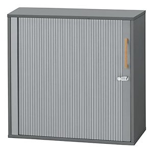 Schäfer Shop Select Querrollladenschrank Start Off Wood, 2 OH, abschließbar, Holz, B 800 x T 420 x H 788 mm, graphit Schäfer Shop Select Querrollladenschrank Start Off Wood, 2 OH, abschließbar, Holz, B 800 x T 420 x H 788 mm, graphit