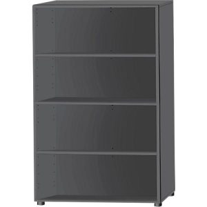 Schäfer Shop Select Regal, B 800 x T 420 x H 1514 mm, 4 OH & 3 Fachboden, graphit Schäfer Shop Select Regal, B 800 x T 420 x H 1514 mm, 4 OH & 3 Fachboden, graphit
