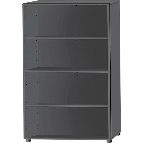 Schäfer Shop Select Regal, B 800 x T 420 x H 1514 mm, 4 OH & 3 Fachboden, graphit