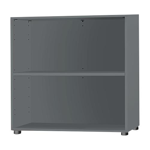 Schäfer Shop Select Regal, B 800 x T 420 x H 788 mm, 2 OH & 1 Fachboden, graphit
