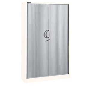 Schäfer Shop Select Rollladenschränke, 5 Ordnerhöhen, B 1200 mm, weiß/alusilber Schäfer Shop Select Rollladenschränke, 5 Ordnerhöhen, B 1200 mm, weiß/alusilber