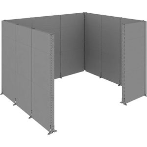 Schäfer Shop Select Schallschutz Stellwand Raum, 4 x 1-seitige Akustikwände, Gesamtmaße B 3730 x T 3230 x H 2500 mm, staubgrau RAL 7037 Schäfer Shop Select Schallschutz Stellwand Raum, 4 x 1-seitige Akustikwände, Gesamtmaße B 3730 x T 3230 x H 2500 mm, staubgrau RAL 7037