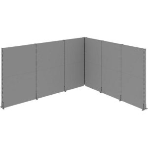 Schäfer Shop Select Schallschutz Stellwand System, Winkelform, 2 x 1-seitige Akustikwände, Gesamtmaße B 3630 x T 3130 x H 2000 mm, staubgrau RAL 7037 Schäfer Shop Select Schallschutz Stellwand System, Winkelform, 2 x 1-seitige Akustikwände, Gesamtmaße B 3630 x T 3130 x H 2000 mm, staubgrau RAL 7037