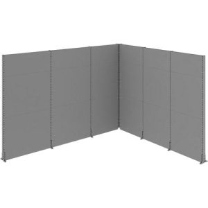 Schäfer Shop Select Schallschutz Stellwand System, Winkelform, 2 x 1-seitige Akustikwände, Gesamtmaße B 3630 x T 3130 x H 2500 mm, staubgrau RAL 7037 Schäfer Shop Select Schallschutz Stellwand System, Winkelform, 2 x 1-seitige Akustikwände, Gesamtmaße B 3630 x T 3130 x H 2500 mm, staubgrau RAL 7037