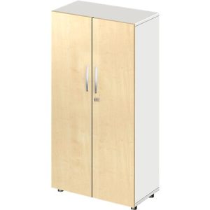 Schäfer Shop Select Schrank LOGIN, 4 Ordnerhöhen, B 800 x T 420 x H 1514 mm, weiß/Ahorn Dekor Schäfer Shop Select Schrank LOGIN, 4 Ordnerhöhen, B 800 x T 420 x H 1514 mm, weiß/Ahorn Dekor