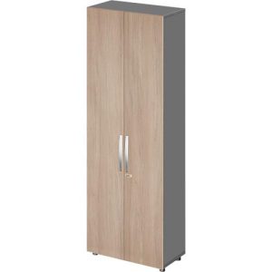 Schäfer Shop Select Schrank LOGIN, 6 Ordnerhöhen, B 800 x T 420 x H 2240 mm,graphit/Eiche Schäfer Shop Select Schrank LOGIN, 6 Ordnerhöhen, B 800 x T 420 x H 2240 mm,graphit/Eiche