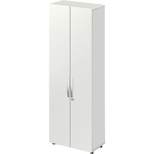 Schäfer Shop Select Schrank LOGIN, 6 Ordnerhöhen, B 800 x T 420 x H 2240 mm, lichtgrau/lichtgrau