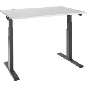 Schäfer Shop Select Schreibtisch ERGO-T 2.0, elektrisch höhenverstellbar, Rechteck, T-Fuß, B 1200 x T 800 x H 640-1300 mm, lichtgrau/anthrazit Schäfer Shop Select Schreibtisch ERGO-T 2.0, elektrisch höhenverstellbar, Rechteck, T-Fuß, B 1200 x T 800 x H 640-1300 mm, lichtgrau/anthrazit
