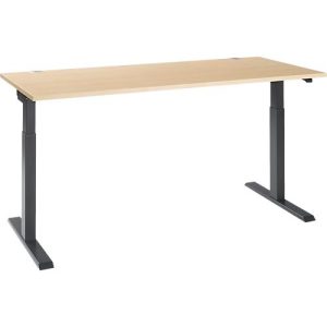 Schäfer Shop Select Schreibtisch ERGO-T 2.0, elektrisch höhenverstellbar, Rechteck, T-Fuß, B 1800 x T 800 x H 715-1205 mm, Ahorn/anthrazit Schäfer Shop Select Schreibtisch ERGO-T 2.0, elektrisch höhenverstellbar, Rechteck, T-Fuß, B 1800 x T 800 x H 715-1205 mm, Ahorn/anthrazit