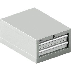 Schäfer Shop Select Schubladenschrank 18-27, 2 Schübe (H 75/75mm), bis 75 kg, B 411 x T 572 x H 250 mm, lichtgrau/lichtgrau Schäfer Shop Select Schubladenschrank 18-27, 2 Schübe (H 75/75mm), bis 75 kg, B 411 x T 572 x H 250 mm, lichtgrau/lichtgrau