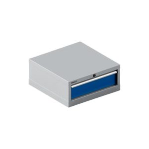 Schäfer Shop Select Schubladenschrank 27-27, 1 Schub, bis 75 kg, B 564 x T 572 x H 250 mm, enzianblau/weißaluminium Schäfer Shop Select Schubladenschrank 27-27, 1 Schub, bis 75 kg, B 564 x T 572 x H 250 mm, enzianblau/weißaluminium