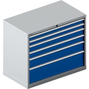 Schäfer Shop Select Schubladenschrank 54-27, 6 Schübe, bis 200 kg, B 1023 x T 572 x H 850 mm, weißalu/enzianblau Schäfer Shop Select Schubladenschrank 54-27, 6 Schübe, bis 200 kg, B 1023 x T 572 x H 850 mm, weißalu/enzianblau