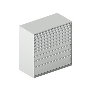 Schäfer Shop Select Schubladenschrank WSK 78–36 E, Stahl, 10 Schübe, 200 kg Traglast, B 1431 mm x T 725 mm x H 1450 mm, lichtgrau/lichtgrau Schäfer Shop Select Schubladenschrank WSK 78–36 E, Stahl, 10 Schübe, 200 kg Traglast, B 1431 mm x T 725 mm x H 1450 mm, lichtgrau/lichtgrau