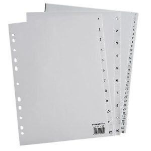 Schäfer Shop Select Sparset Ordner-Register, Zahlen 1-10, jeweils 12 Sätze, grau Schäfer Shop Select Sparset Ordner-Register, Zahlen 1-10, jeweils 12 Sätze, grau