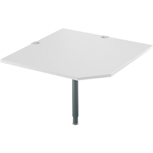 Schäfer Shop Select Systemwinkelplatte, CAD, Fuß, B 1000 x T 1000 mm, weiß/anthrazit