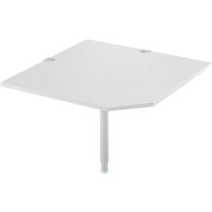 Schäfer Shop Select Systemwinkelplatte, CAD, Fuß, B 1000 x T 1000 mm, weiß/weißalu Schäfer Shop Select Systemwinkelplatte, CAD, Fuß, B 1000 x T 1000 mm, weiß/weißalu