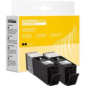 Schäfer Shop Select Tintenpatronen, ersetzt Canon PGi-580XXL Bk, Doppelpack, schwarz-pigmentiert Schäfer Shop Select Tintenpatronen, ersetzt Canon PGi-580XXL Bk, Doppelpack, schwarz-pigmentiert