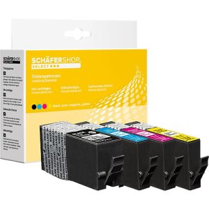 Schäfer Shop Select Tintenpatronen, ersetzt HP 903XL (3HZ51AE), Mixpack, schwarz, cyan, gelb, magenta Schäfer Shop Select Tintenpatronen, ersetzt HP 903XL (3HZ51AE), Mixpack, schwarz, cyan, gelb, magenta