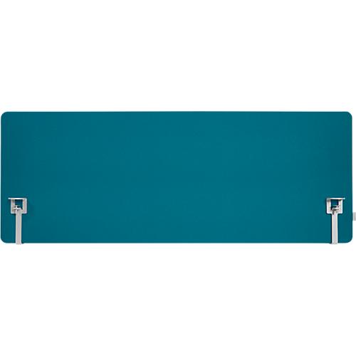 Schäfer Shop Select Tischtrennwand, Materialstärke 30 mm, B 2000 x H 600 mm, 100 % Post-Consumer-Recyclingpolyester, petrol