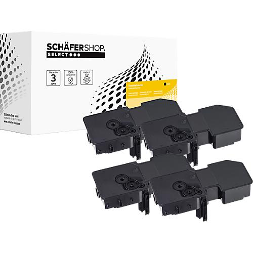 Schäfer Shop Select Toner-Multipack TK-5240, ersetzt Kyocera TK-5240BK/TK-5240C/TK-5240M/TK-5240Y, schwarz/cyan/magenta/gelb