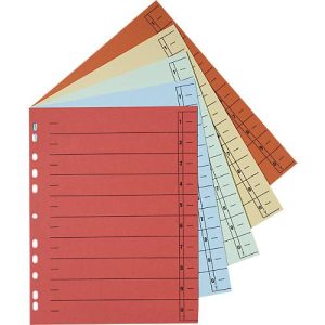 Schäfer Shop Select Trennblätter, mit Taben, DIN A4- Format, Linienaufdruck, Universallochung, 200 Stück, farbsortiert Schäfer Shop Select Trennblätter, mit Taben, DIN A4- Format, Linienaufdruck, Universallochung, 200 Stück, farbsortiert
