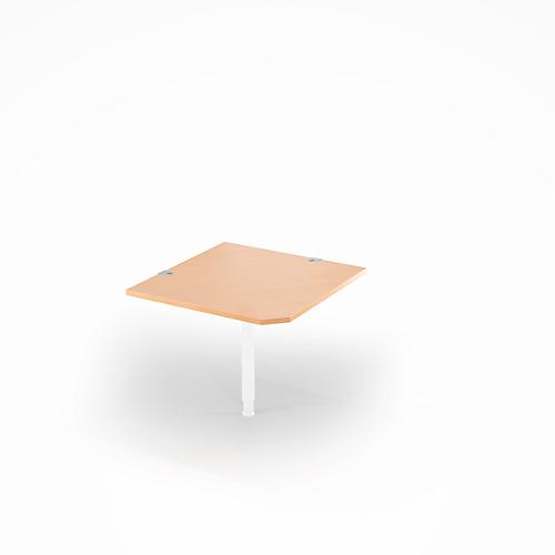 Schäfer Shop Select Winkelplatte 90° PLANOVA BASIC, B 900 x T 900 mm, Buche-Dekor/weiß