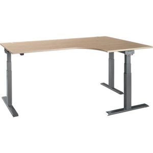 Schäfer Shop Select Winkelschreibtisch ERGO-T 2.0, elektrisch höhenverstellbar, 90° Winkel rechts, T-Fuß, B 2000 mm, Eiche-Dekor/anthrazit Schäfer Shop Select Winkelschreibtisch ERGO-T 2.0, elektrisch höhenverstellbar, 90° Winkel rechts, T-Fuß, B 2000 mm, Eiche-Dekor/anthrazit